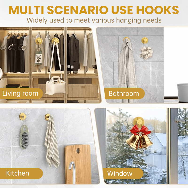 ✨Punch-Free Suction Cup Wreath Hook