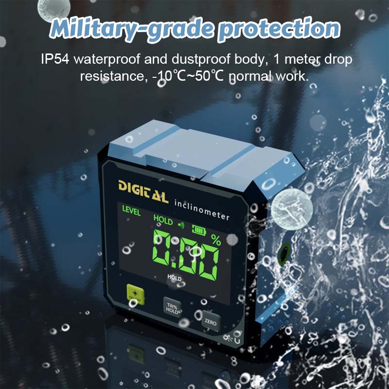 🔥4-Side Magnetic Digital Angle Gauge with Laser