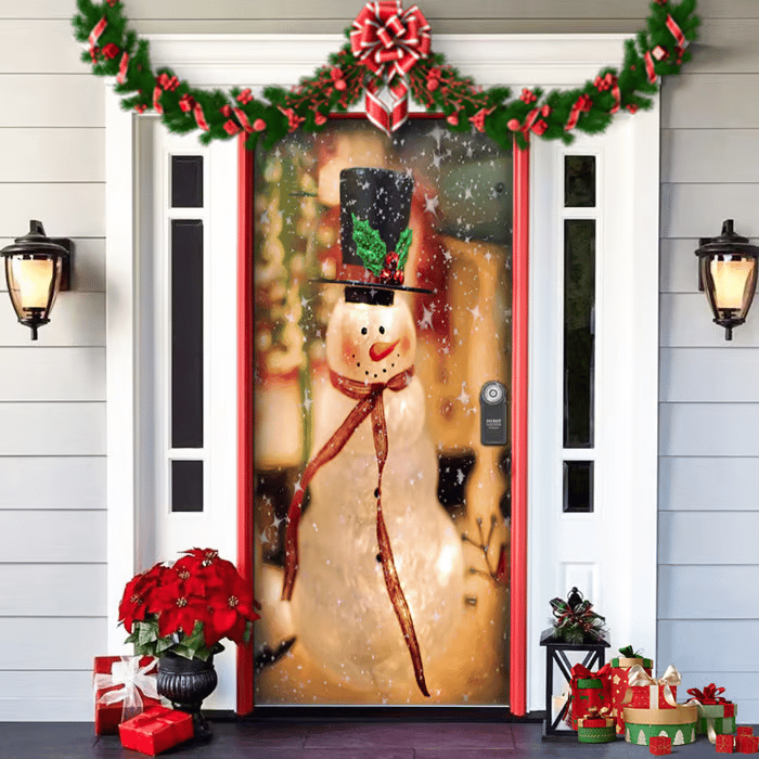 ๐๐2025 Christmas and Halloween front door decoration