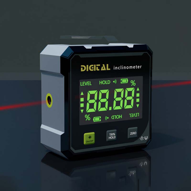 🔥4-Side Magnetic Digital Angle Gauge with Laser