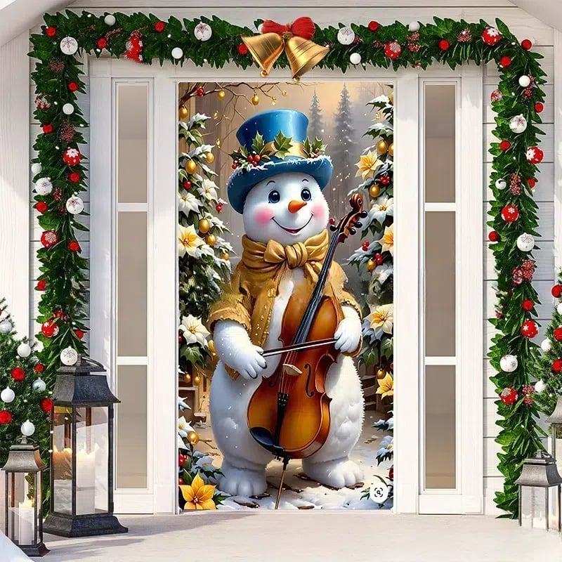 ๐๐2025 Christmas and Halloween front door decoration