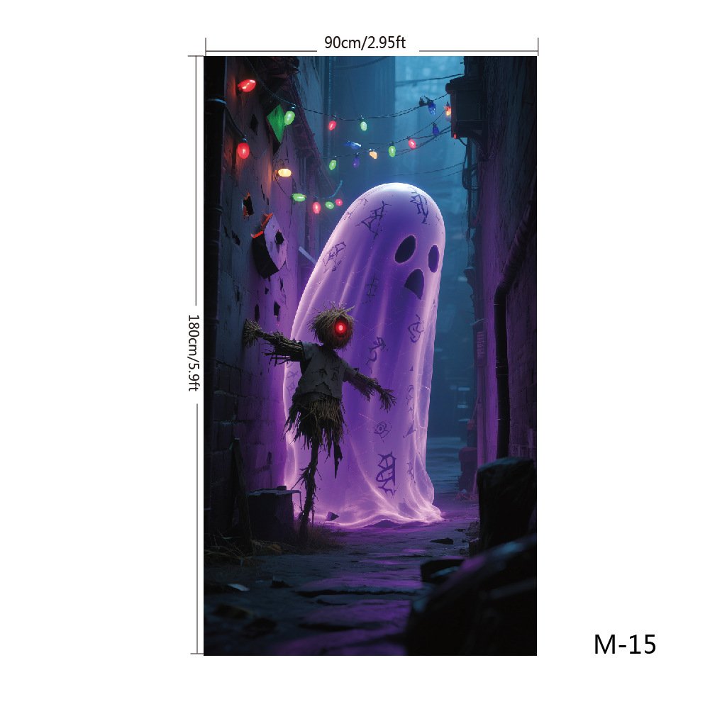 ๐๐2025 Christmas and Halloween front door decoration
