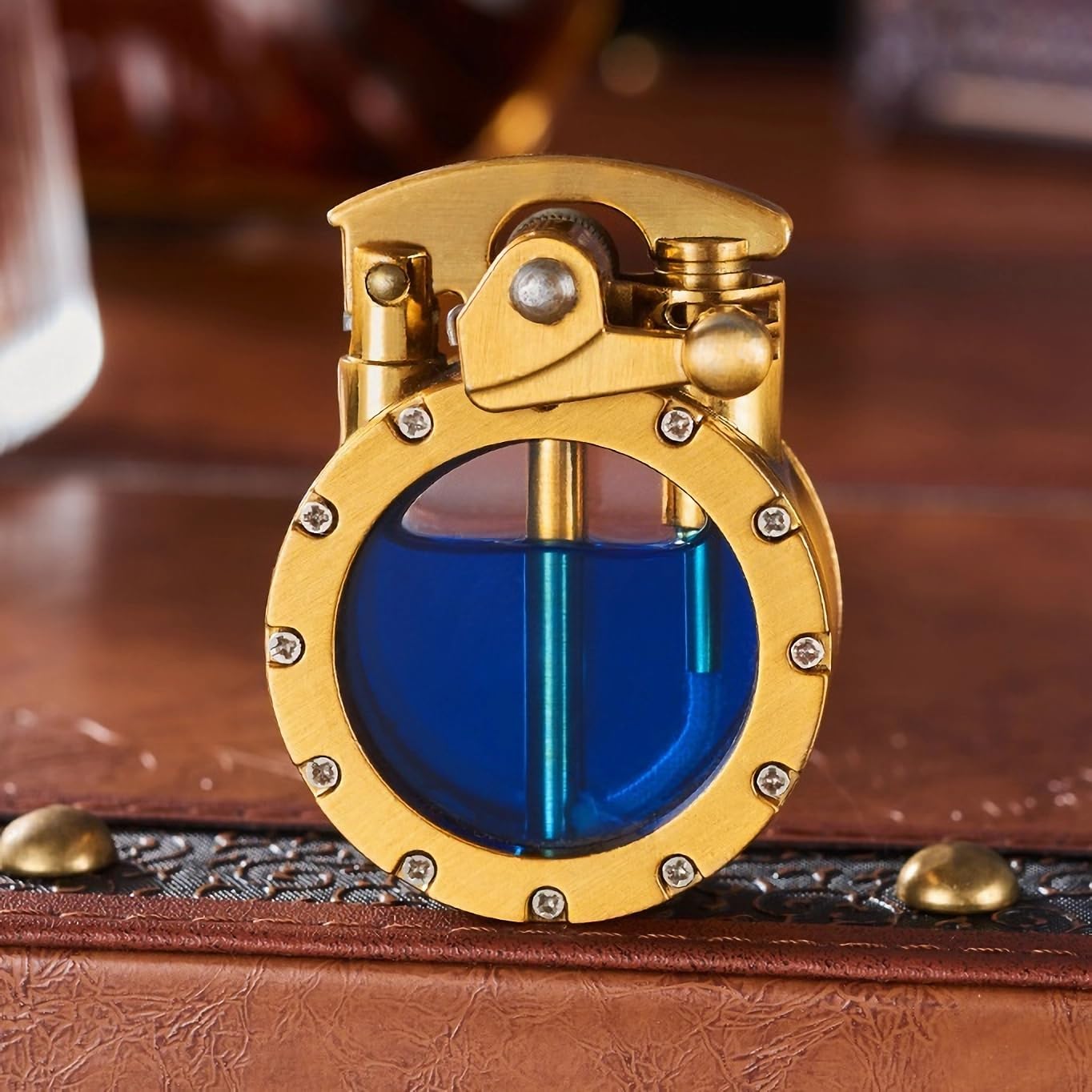 🔥2025 New Arrival 🔥💖🎁Vintage Trench Lighter Transparent Kerosene Antique Steampunk