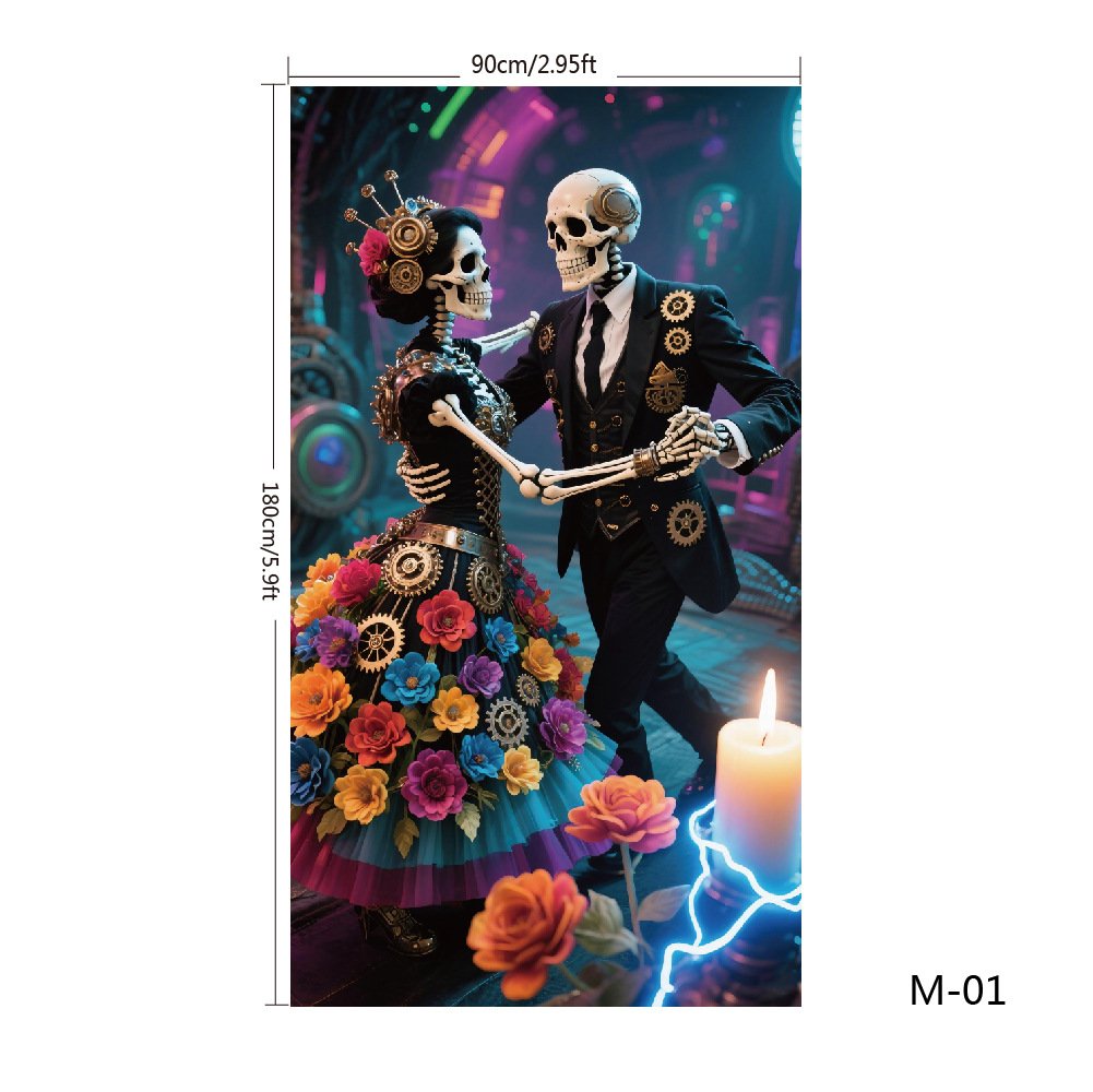 ๐๐2025 Christmas and Halloween front door decoration