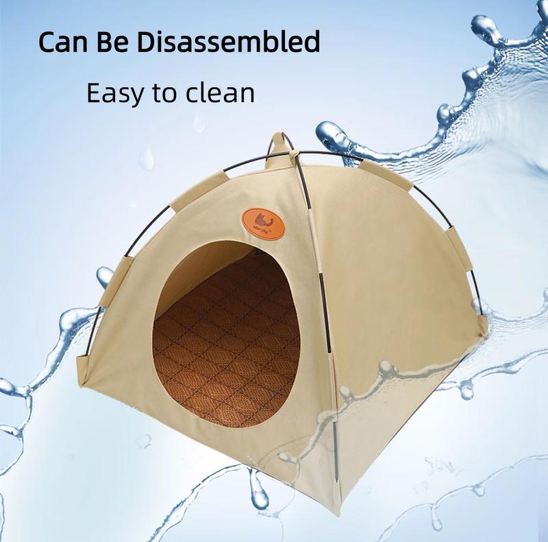 🐾🏕️ Foldable Pet Tent with Cozy Mat