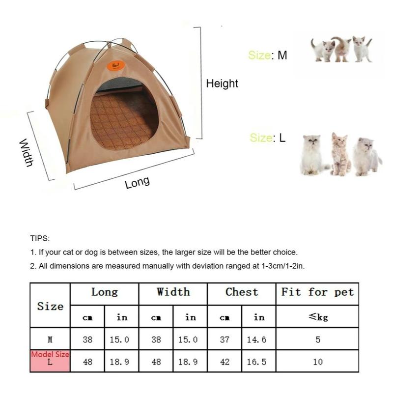 🐾🏕️ Foldable Pet Tent with Cozy Mat