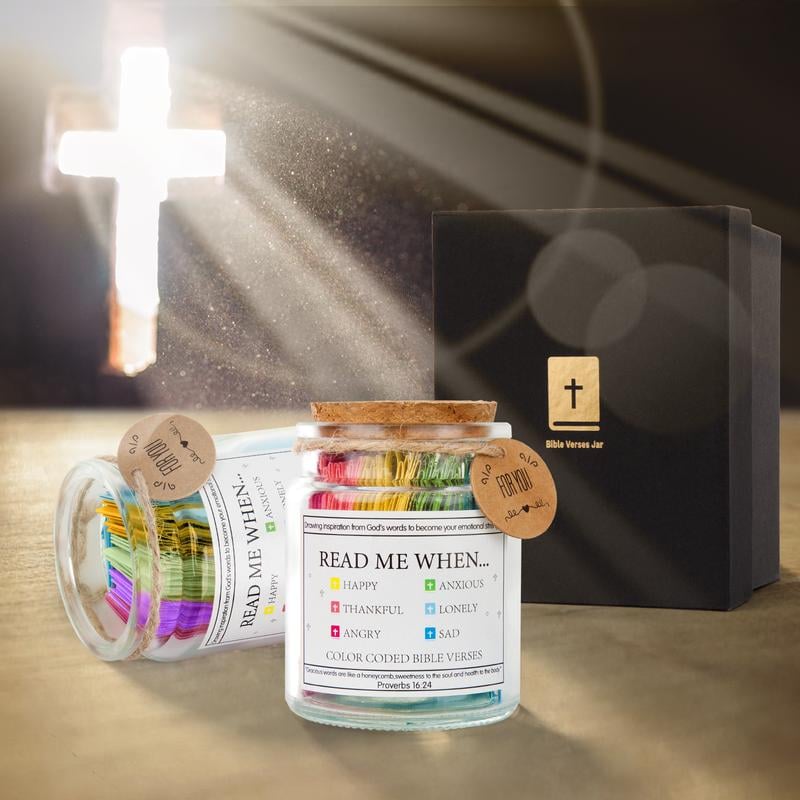 ✨✝️Inspirational Bible Verses Jar 🎁 A Reminder of God's Words💖