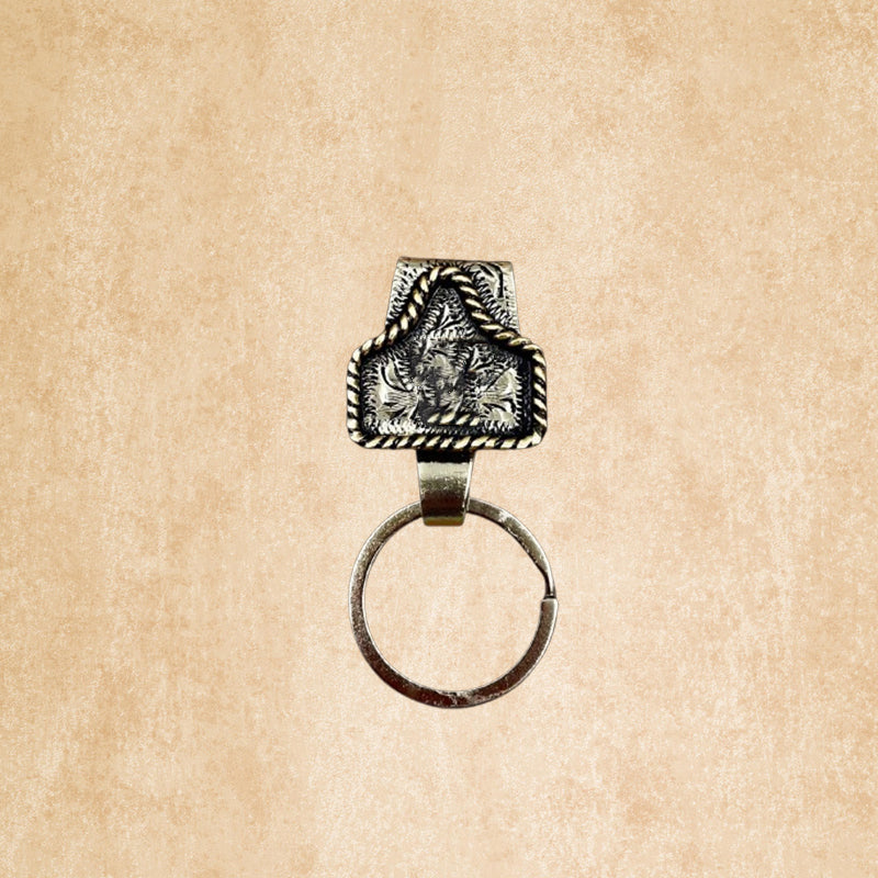 Cowboy Letter Keychain