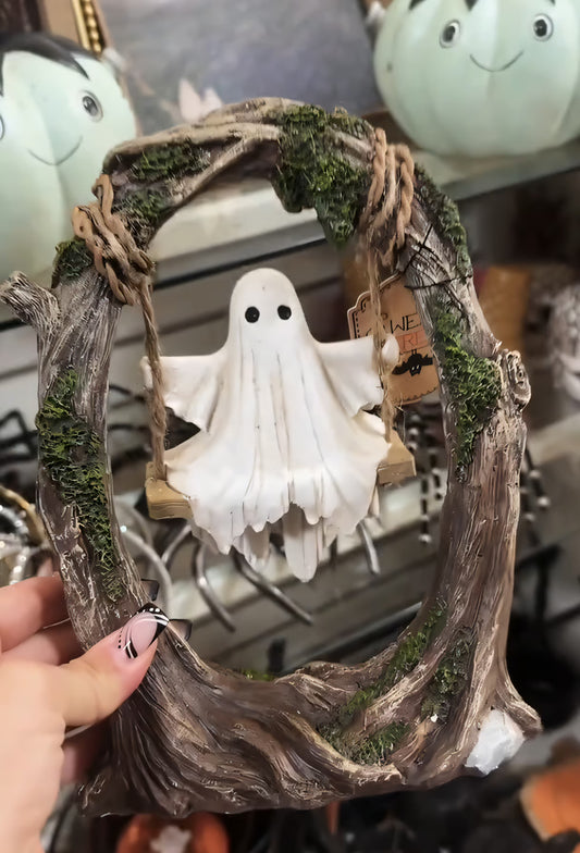 🔥🔥Last Day 49% OFF-2025 Ingredientp®Swinging Shadows: Ghost on a Tree Swing👻